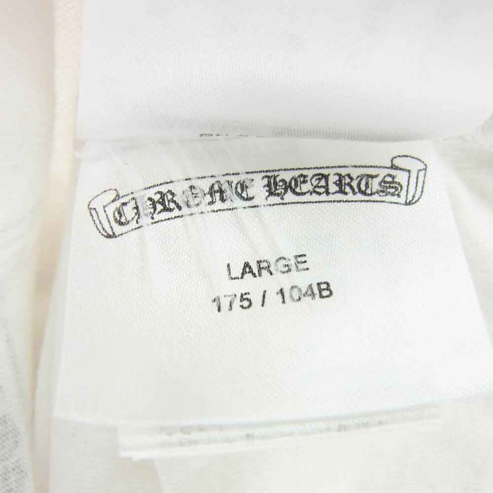CHROME HEARTS クロムハーツ（原本無） Back Cemetery Cross Tee バック セメタリー クロス 長袖 Tシャツ ホワイト ホワイト系 L【中古】