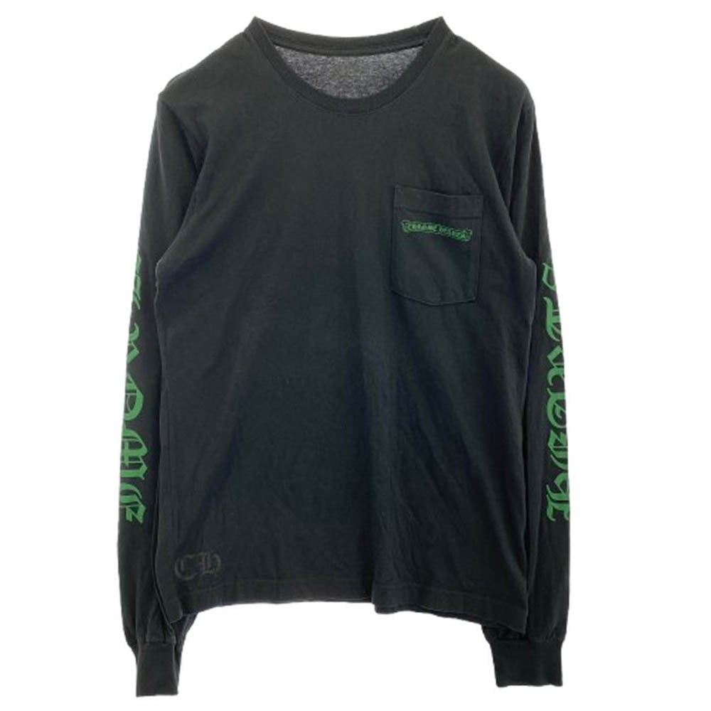 CHROME HEARTS クロムハーツ（原本無） Back Cemetery Cross Tee バック セメタリー クロス 長袖 Tシャツ ブラック ブラック系 M【中古】