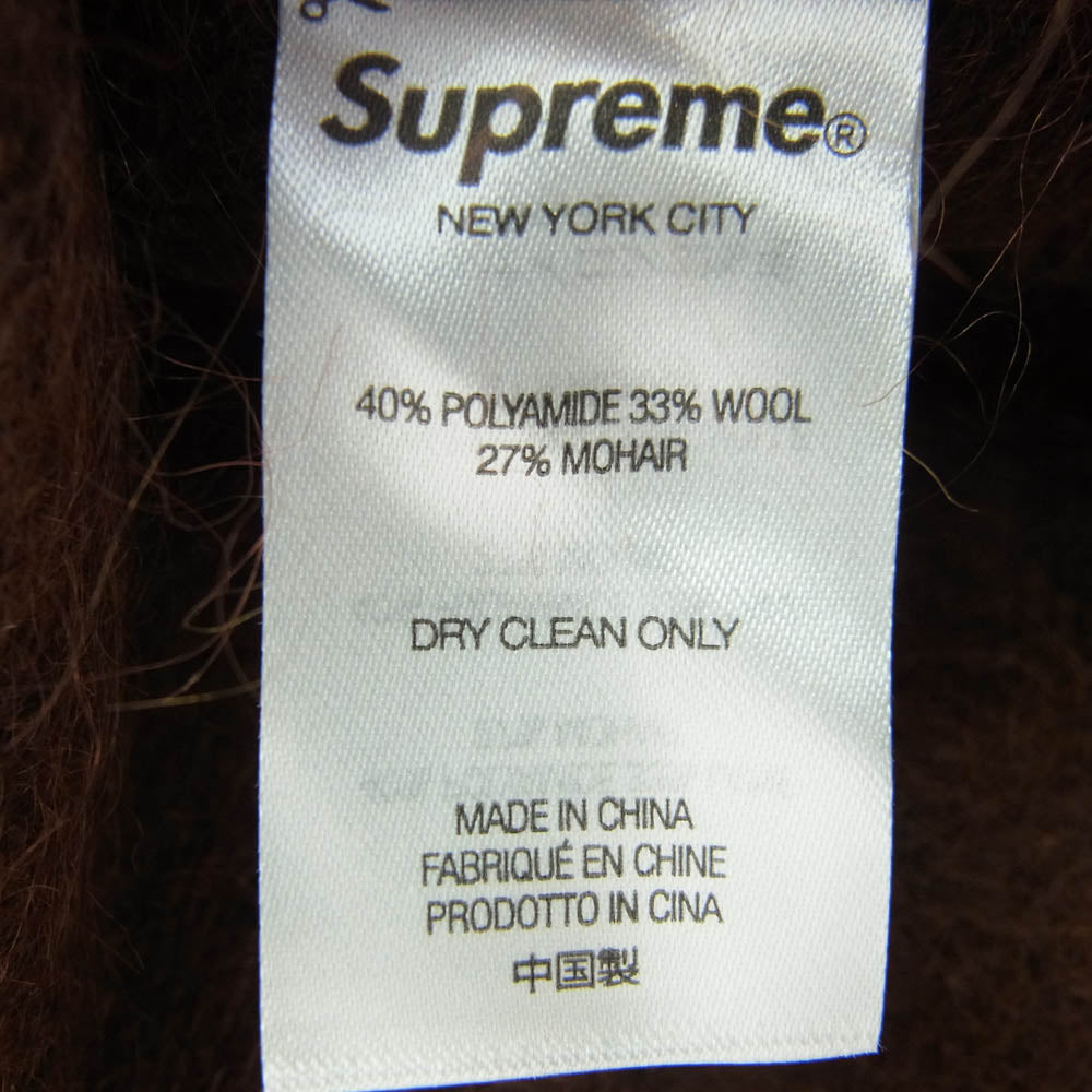 Supreme シュプリーム 24AW mohair beanie モヘア ビーニー ブラウン系【美品】【中古】