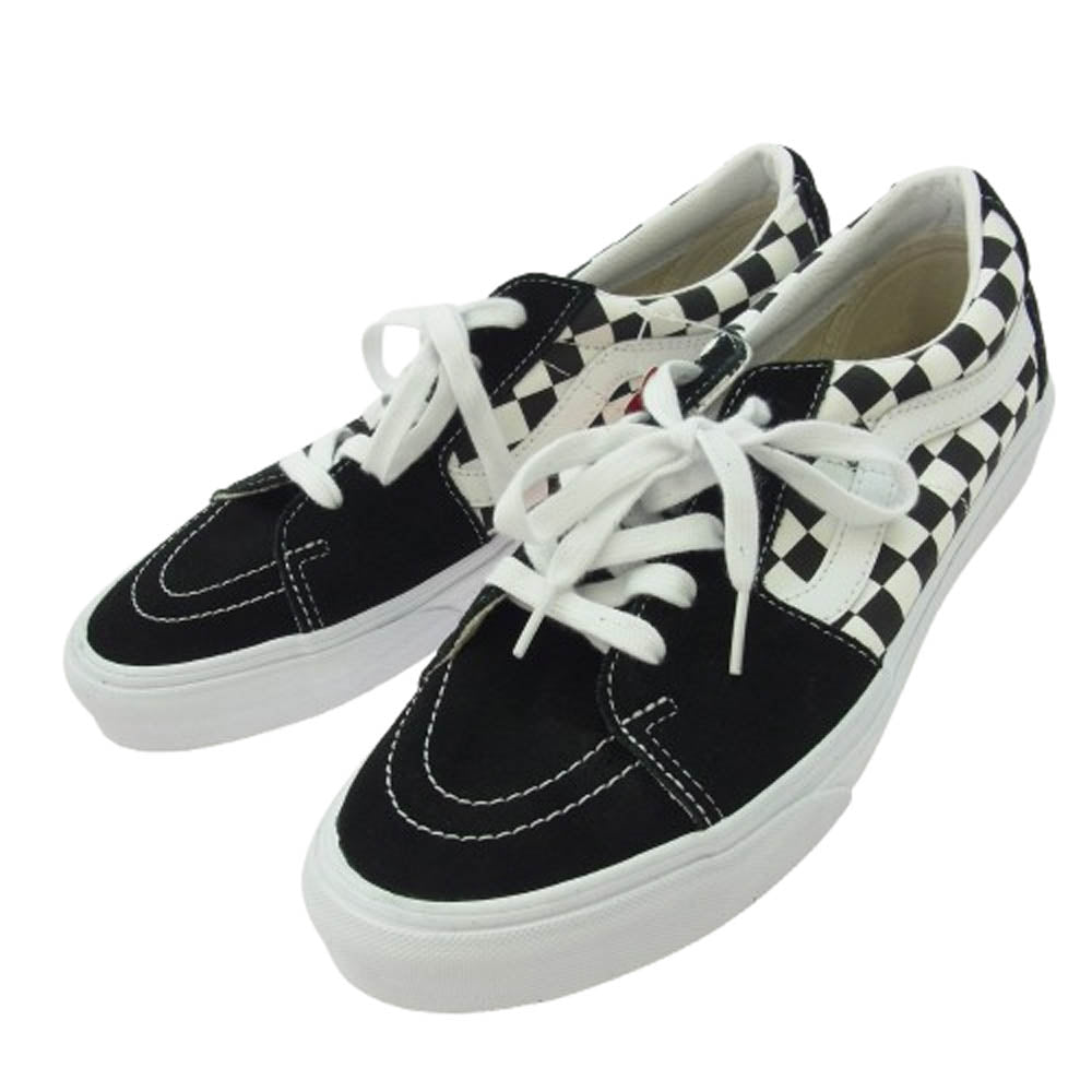 VANS バンズ VN0A4UUK4W7 SK8-LOW スケート ローカット チェッカーボード スニーカー ブラック系 28cm【極上美品】【中古】