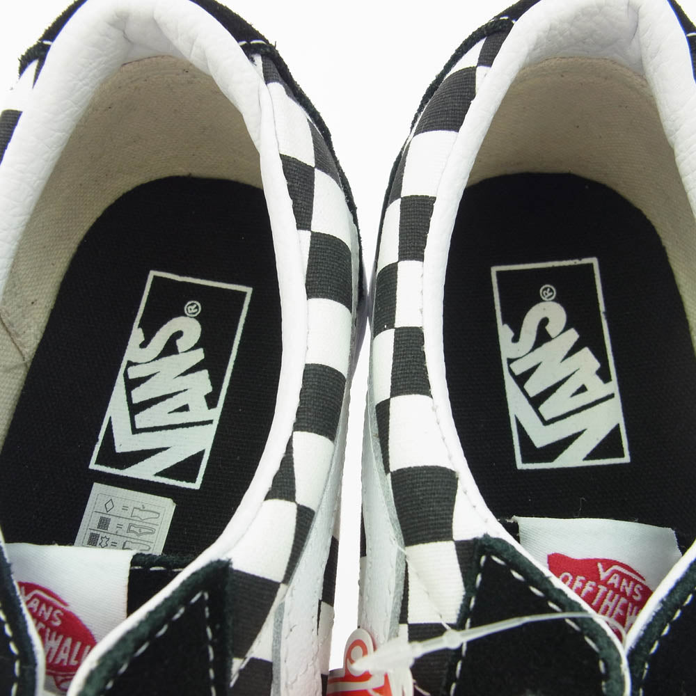 VANS バンズ VN0A4UUK4W7 SK8-LOW スケート ローカット チェッカーボード スニーカー ブラック系 28cm【極上美品】【中古】