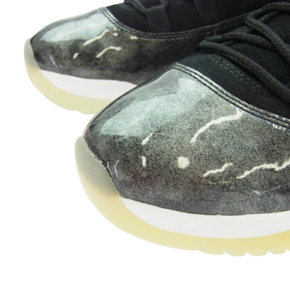 NIKE ナイキ 528895-010 AIR JORDAN 11 RETRO LOW BARONS AJ11 エアジョーダン レトロ ロー バロンズ スニーカー ブラック系 28cm【極上美品】【中古】