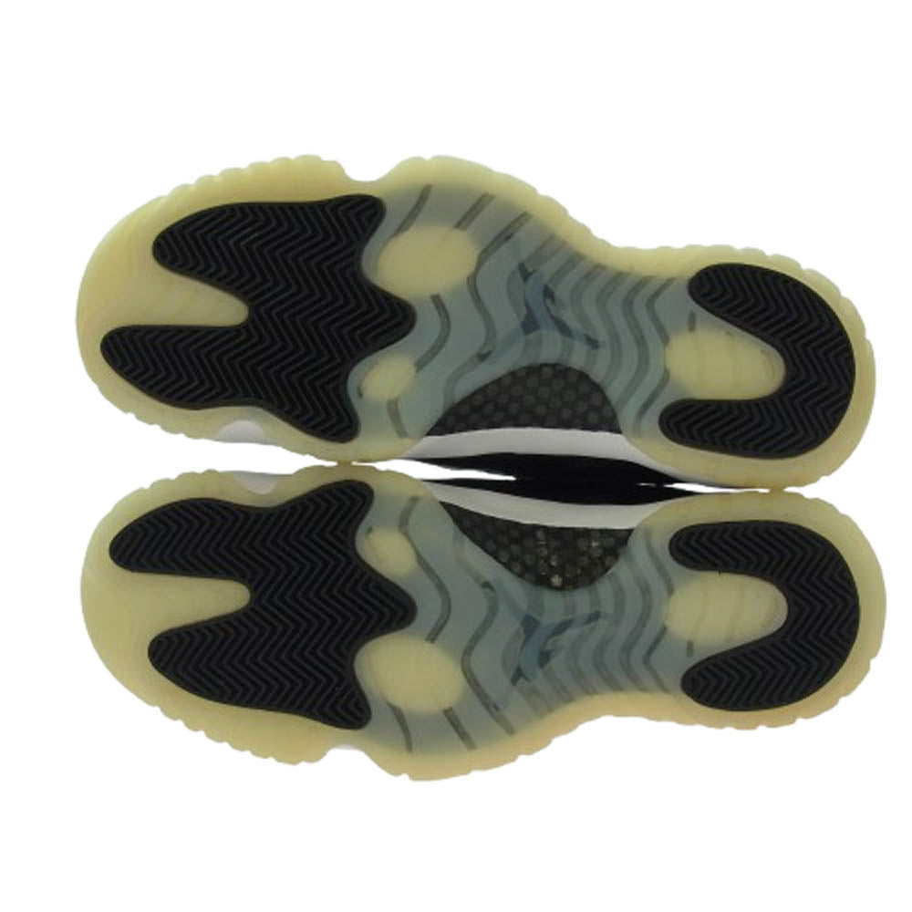 NIKE ナイキ 528895-010 AIR JORDAN 11 RETRO LOW BARONS AJ11 エアジョーダン レトロ ロー バロンズ スニーカー ブラック系 28cm【極上美品】【中古】