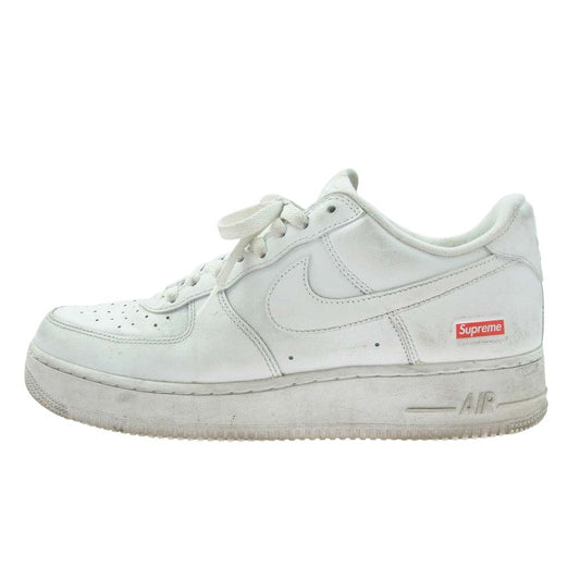 Supreme シュプリーム CU9225-100 × Nike Air Force 1 Low White ナイキ エアフォースワン ローカット スニーカー ホワイト系 27cm【中古】
