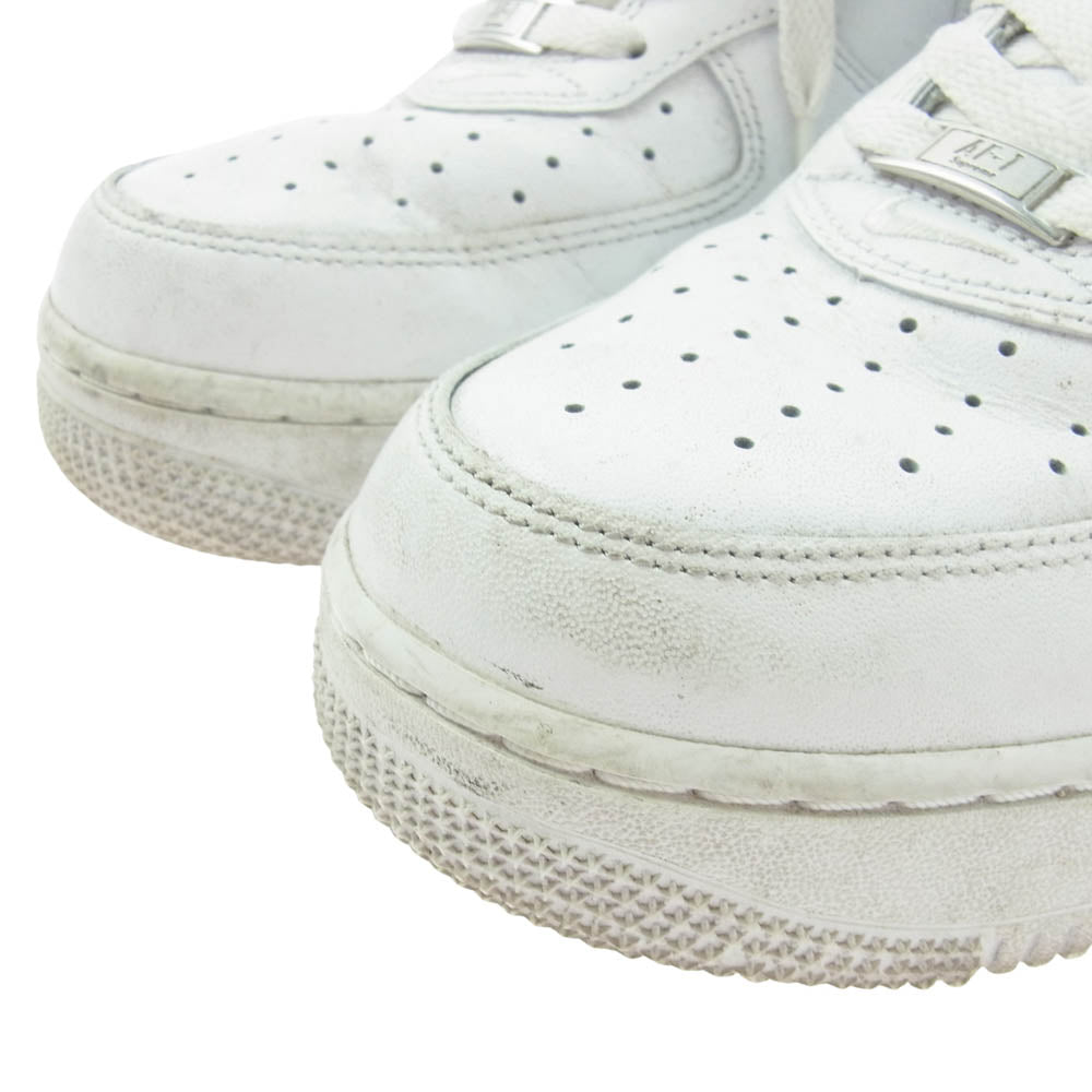 Supreme シュプリーム CU9225-100 × Nike Air Force 1 Low White ナイキ エアフォースワン ローカット スニーカー ホワイト系 27cm【中古】