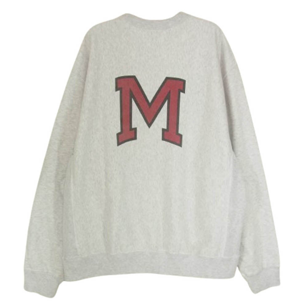 blurhms ブラームス bROOTS23F21P IT PRINT Sweat Crew-neck プリント  スウェット クルーネック プルオーバー グレー系 3【中古】