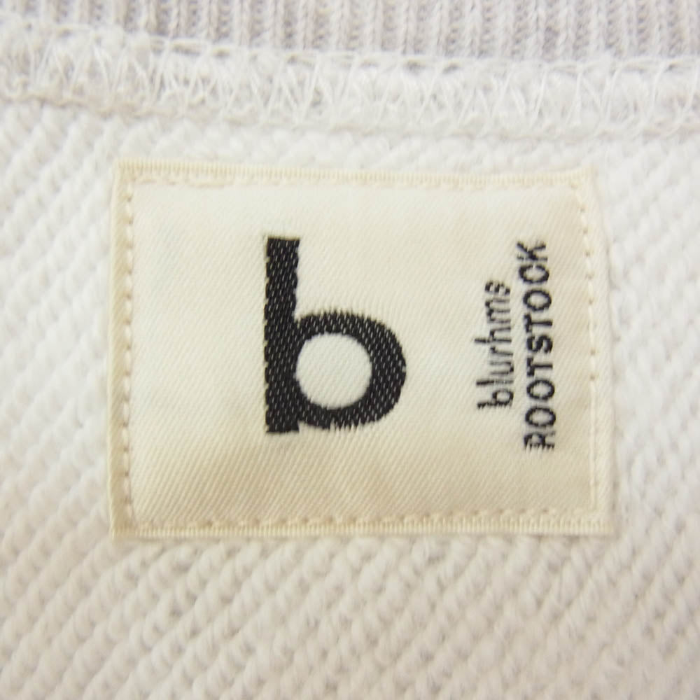 blurhms ブラームス bROOTS23F21P IT PRINT Sweat Crew-neck プリント  スウェット クルーネック プルオーバー グレー系 3【中古】