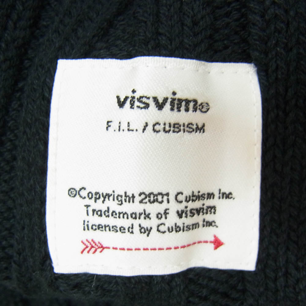 VISVIM ビズビム 23ss 0123103003005 KNIT CAP COTTON ニット キャップ コットン ブラック系 F【中古】