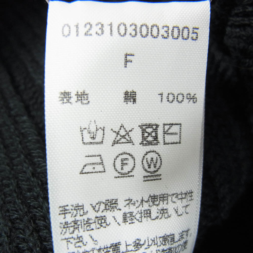 VISVIM ビズビム 23ss 0123103003005 KNIT CAP COTTON ニット キャップ コットン ブラック系 F【中古】