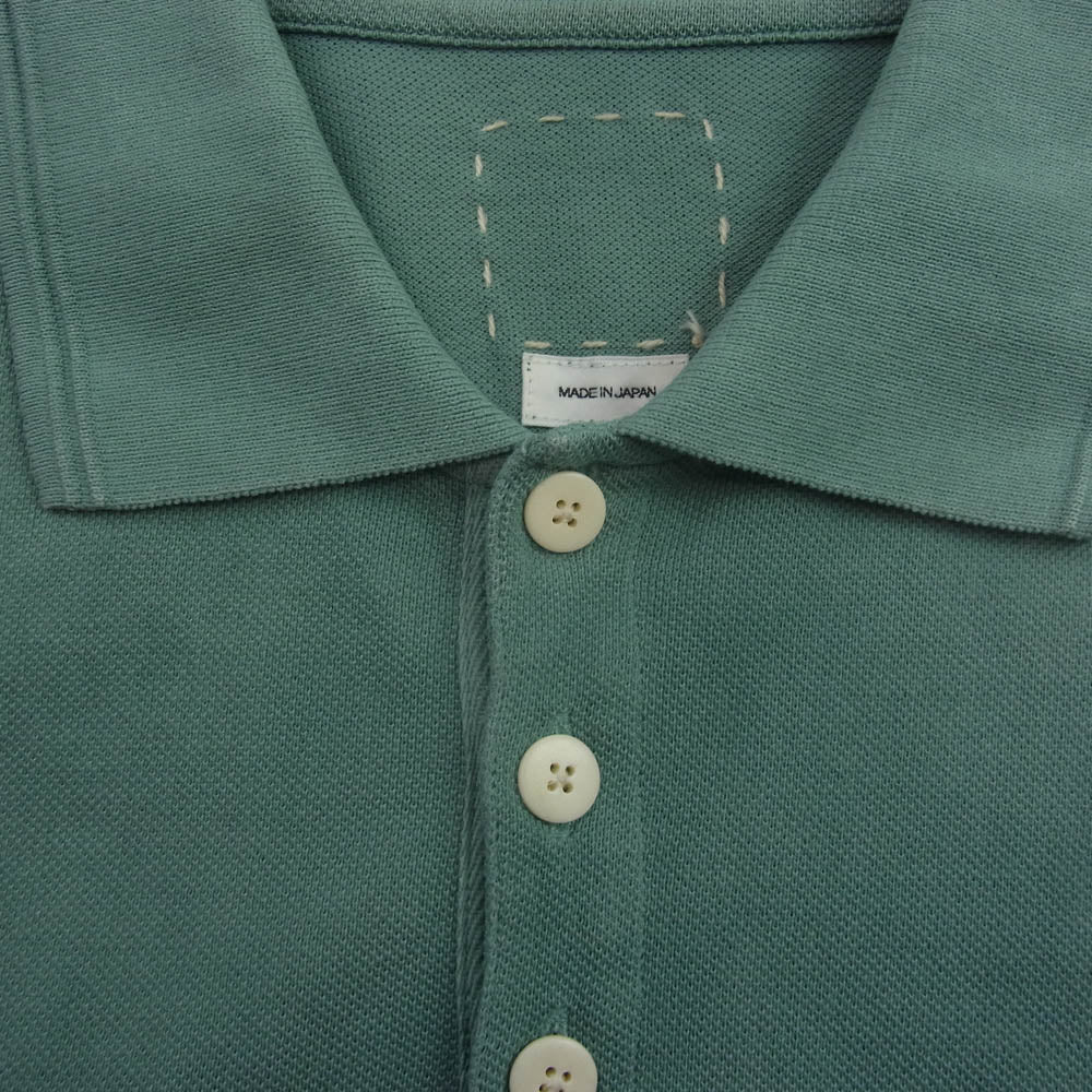 VISVIM ビズビム 21ss 0121105010018 JUMBO WELLER S/S DMGD ポロシャツ グリーン系 2【中古】