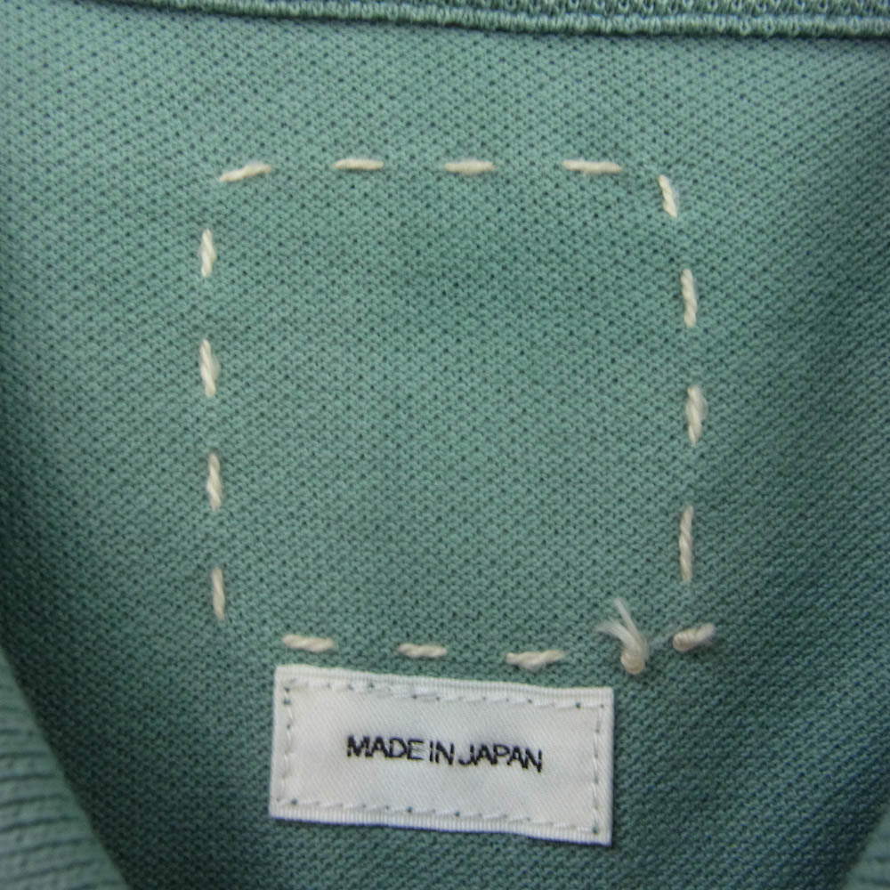 VISVIM ビズビム 21ss 0121105010018 JUMBO WELLER S/S DMGD ポロシャツ グリーン系 2【中古】