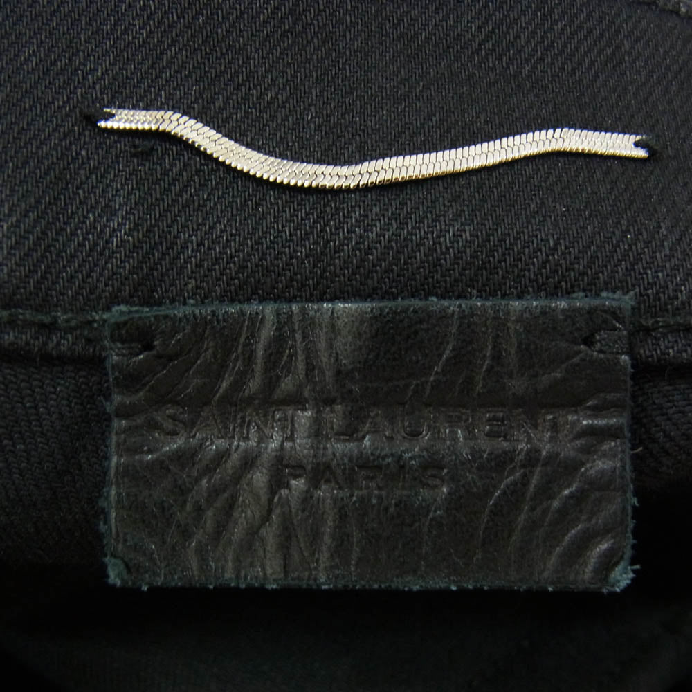 SAINT LAURENT サンローラン 397136 YG869　 ブラック デニム ジーンズ ストレッチ スキニー パンツ ブラック系 30【中古】