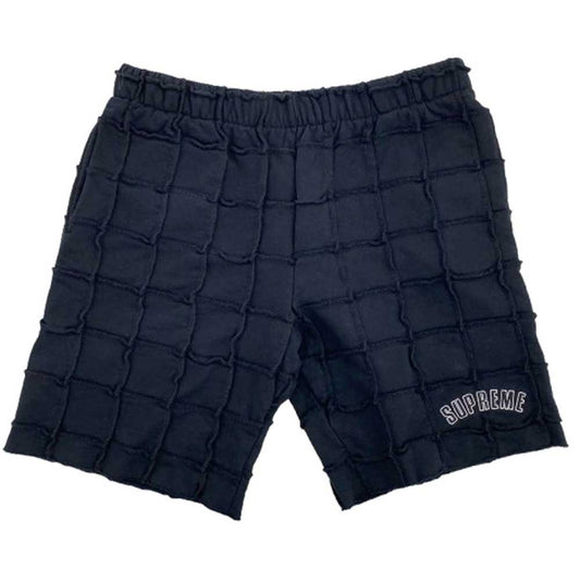 Supreme シュプリーム 22SS Reverse Patchwork Sweatshort リバース パッチワーク スウェット ショーツ パンツ ショートパンツ ブラック系 L【中古】