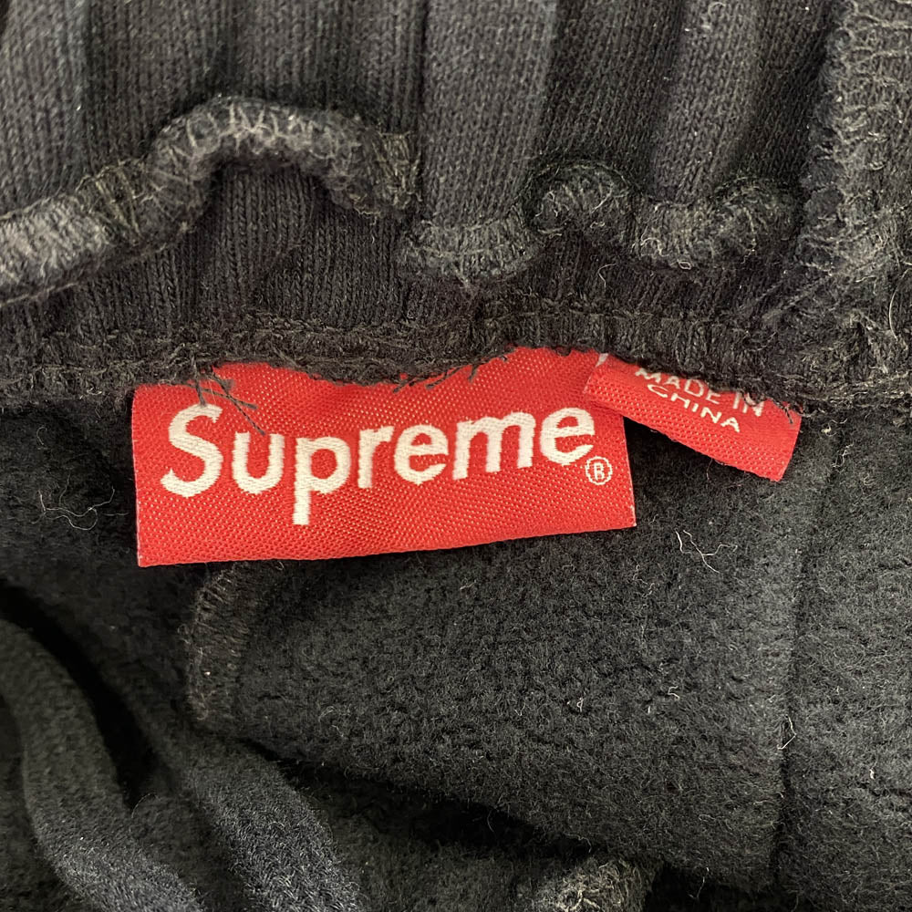 Supreme シュプリーム 22SS Reverse Patchwork Sweatshort リバース パッチワーク スウェット ショーツ パンツ ショートパンツ ブラック系 L【中古】