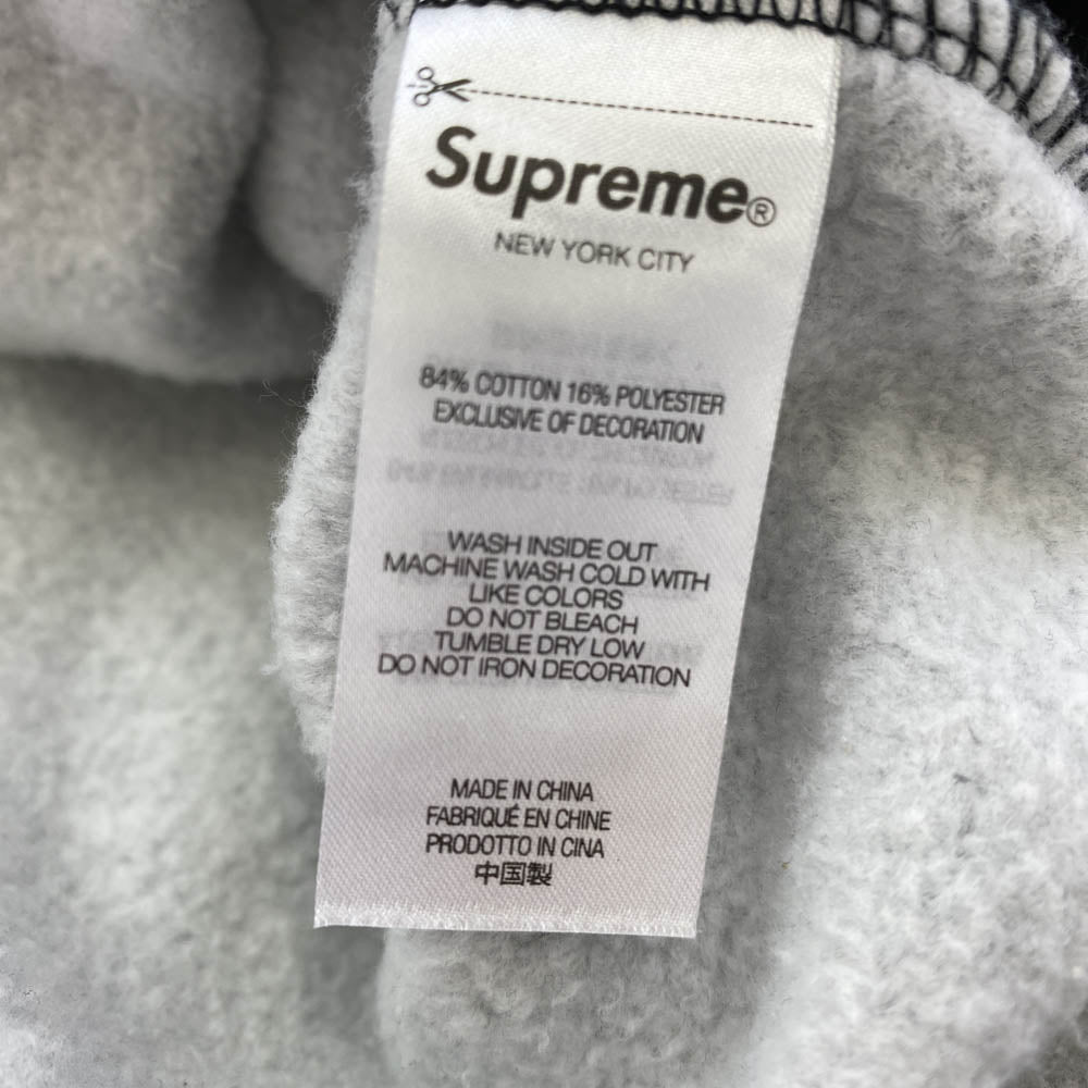 Supreme シュプリーム 24SS Jacquard Stripe Hooded Sweatshirt ジャガード ストライプ フーディー スウェット パーカー シャツ ブラック系 L【中古】