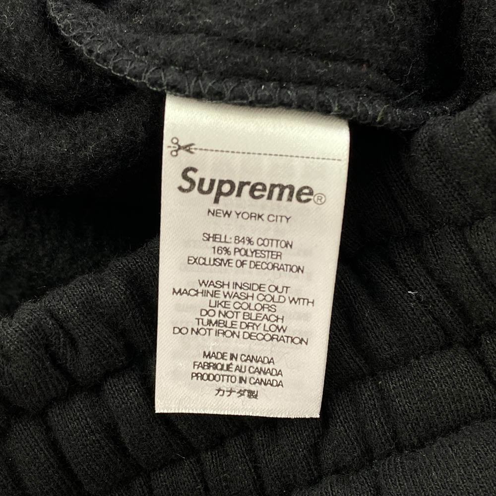 Supreme シュプリーム 23AW RAISED SCRIPT SWEATPANT レイズド スクリプト スウェットパンツ ブラック系 M【極上美品】【中古】