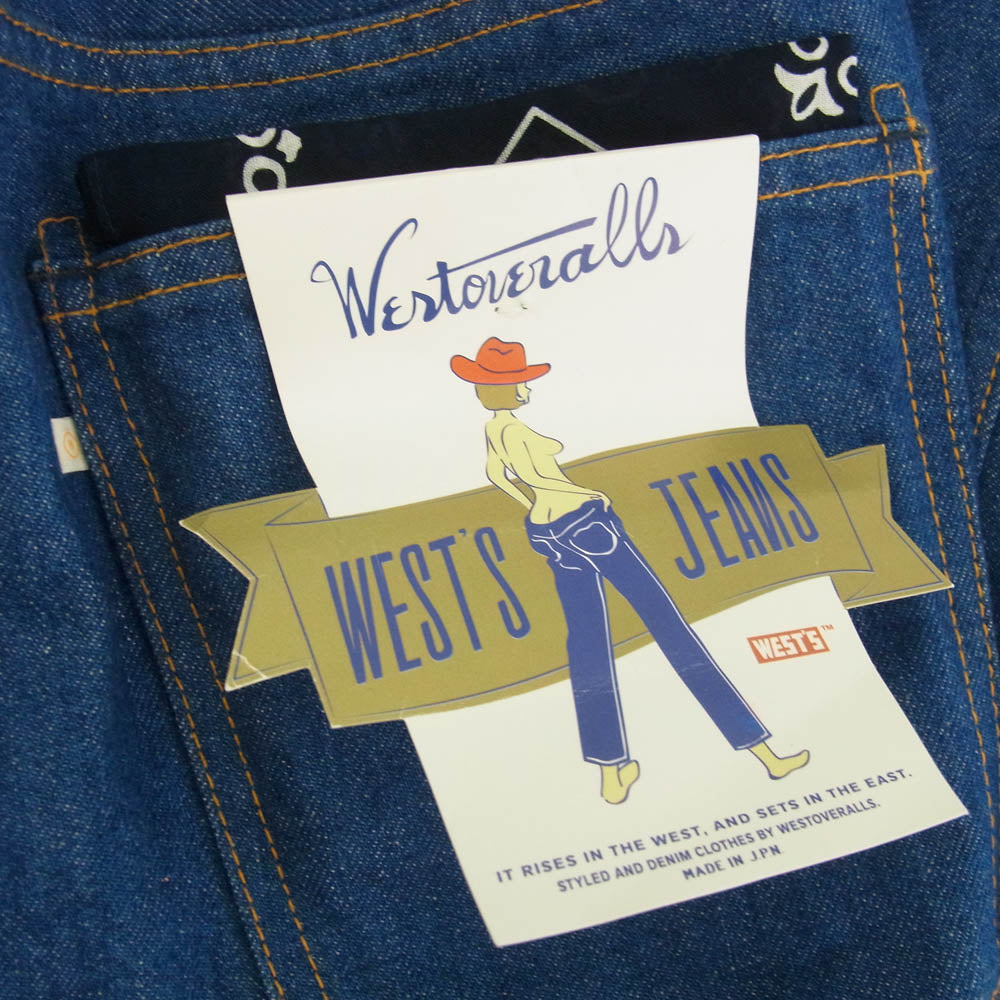 ウエストオーバーオールズ 22SSPT807 807F DENIM デニム パンツ W32 インディゴブルー系 32【新古品】【未使用】【中古】