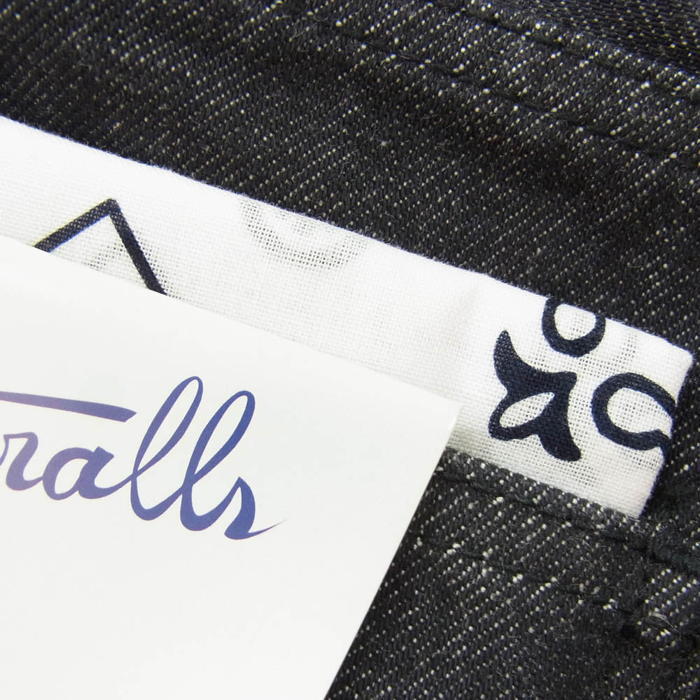 ウエストオーバーオールズ WOAPT801A 801S DENIM デニム パンツ ブラック系 32【新古品】【未使用】【中古】