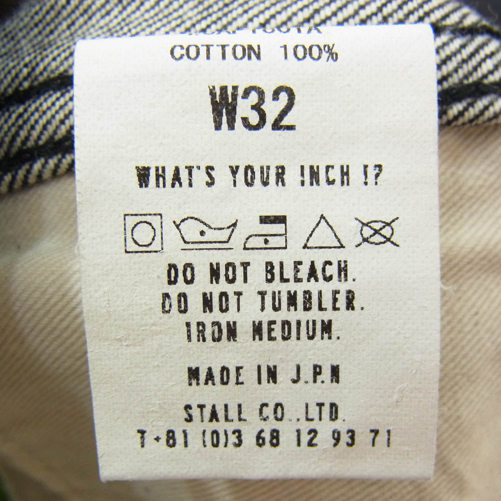 ウエストオーバーオールズ WOAPT801A 801S DENIM デニム パンツ ブラック系 32【新古品】【未使用】【中古】