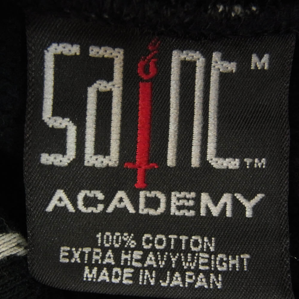 SAINT MICHAEL セントマイケル 23AW SM-A23-0000-C11 SA_CRW SWT SKULL スカル プリント プルオーバー パーカー ブラック系 M【極上美品】【中古】