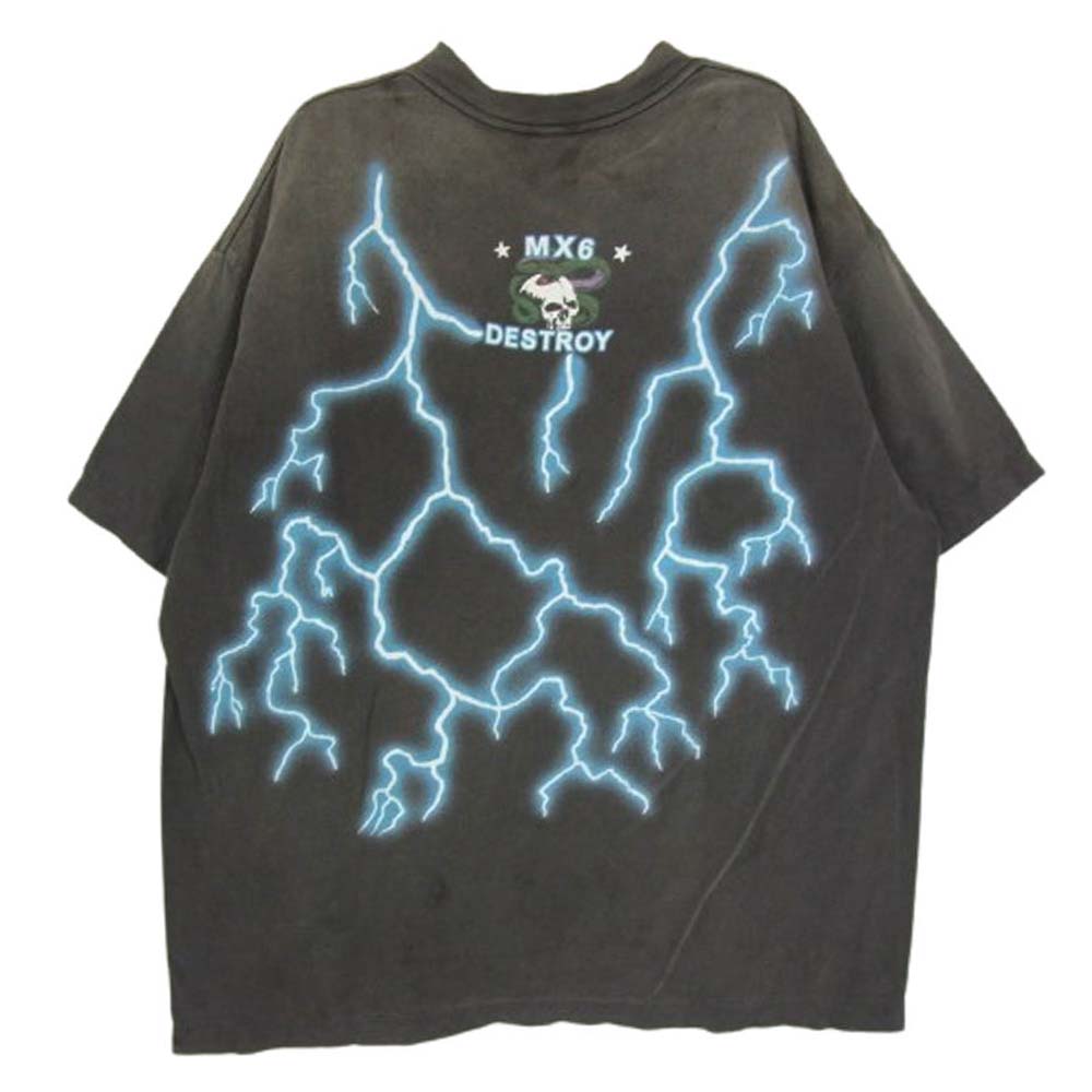 SAINT MICHAEL セントマイケル 24AW SM-YS1-0000-002 SS TEE MEDUSA メドゥーサ 半袖 Tシャツ グレー系 L【極上美品】【中古】