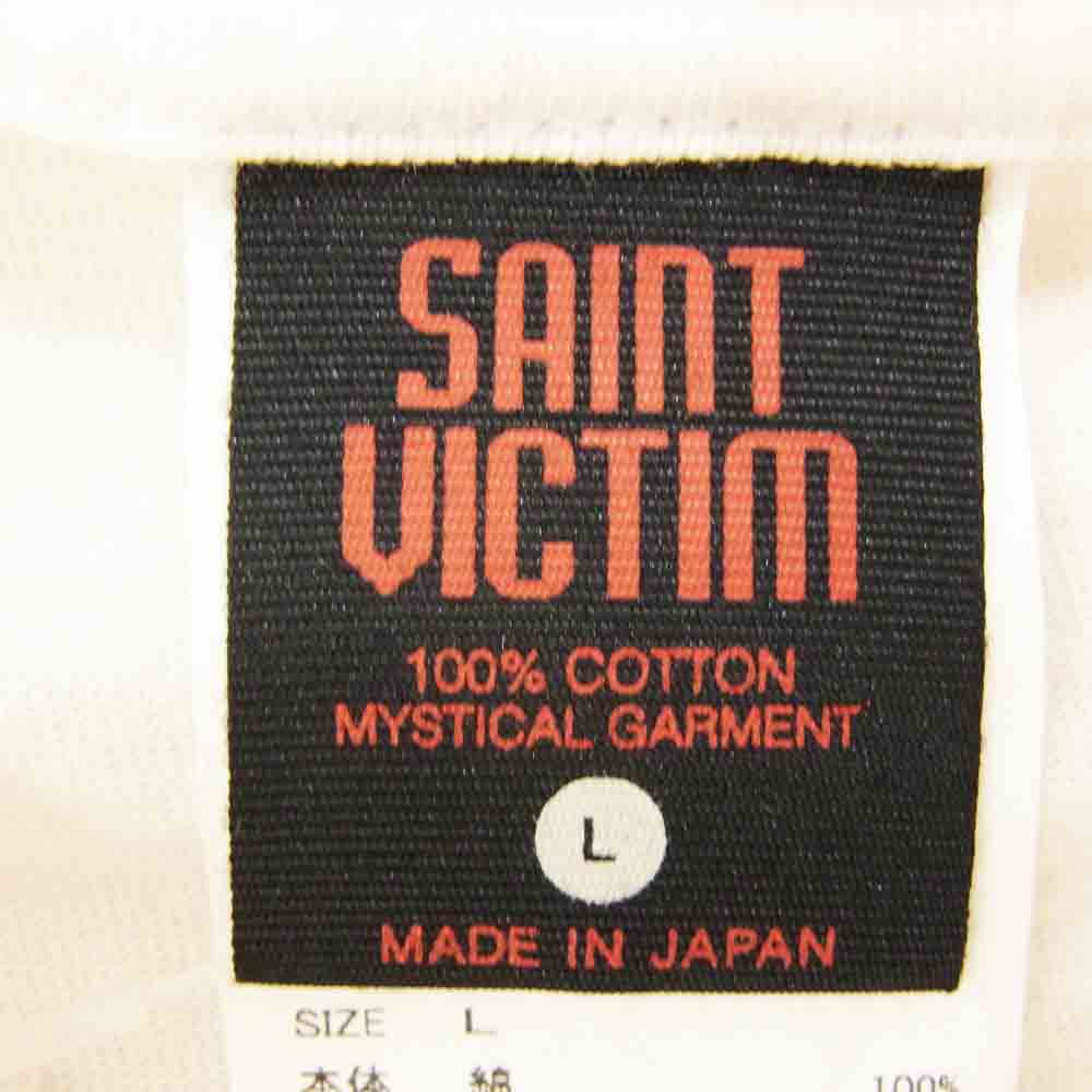 SAINT MICHAEL セントマイケル SM-YS1-0000-C32 攻殻機動隊 GHOST IN THE SHELL GS_SS TEE GITS プリント 半袖 Tシャツ ホワイト系 L【極上美品】【中古】