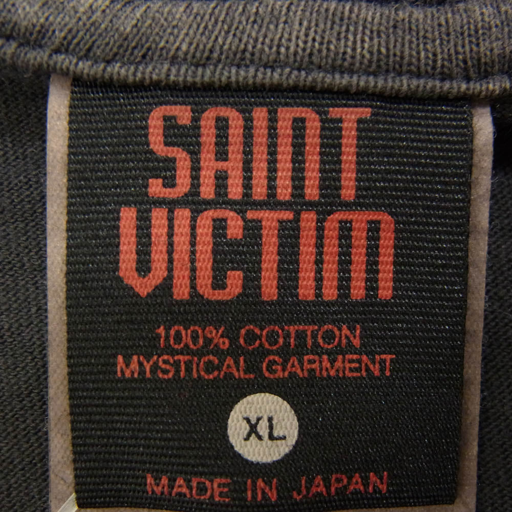 SAINT MICHAEL セントマイケル 24AW SM-YS1-0000-C31 攻殻機動隊 GHOST IN THE SHELL GS_SS TEE GITS  プリント 半袖 Tシャツ グレー系 XL【極上美品】【中古】