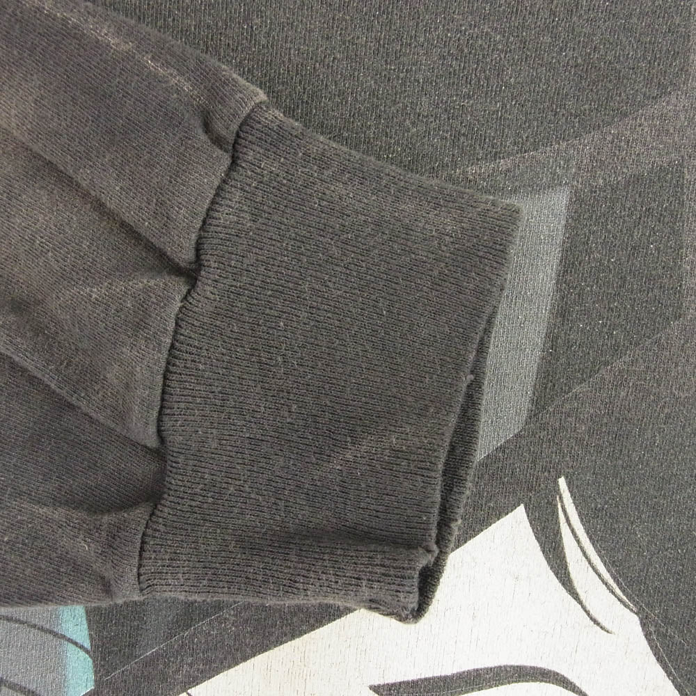 SAINT MICHAEL セントマイケル 24AW SM-YS1-0000-C30 PT_LS TEE PLUTO プルートゥ ダメージ加工 プリント 長袖 Tシャツ XLサイズ グレー系 XL【極上美品】【中古】