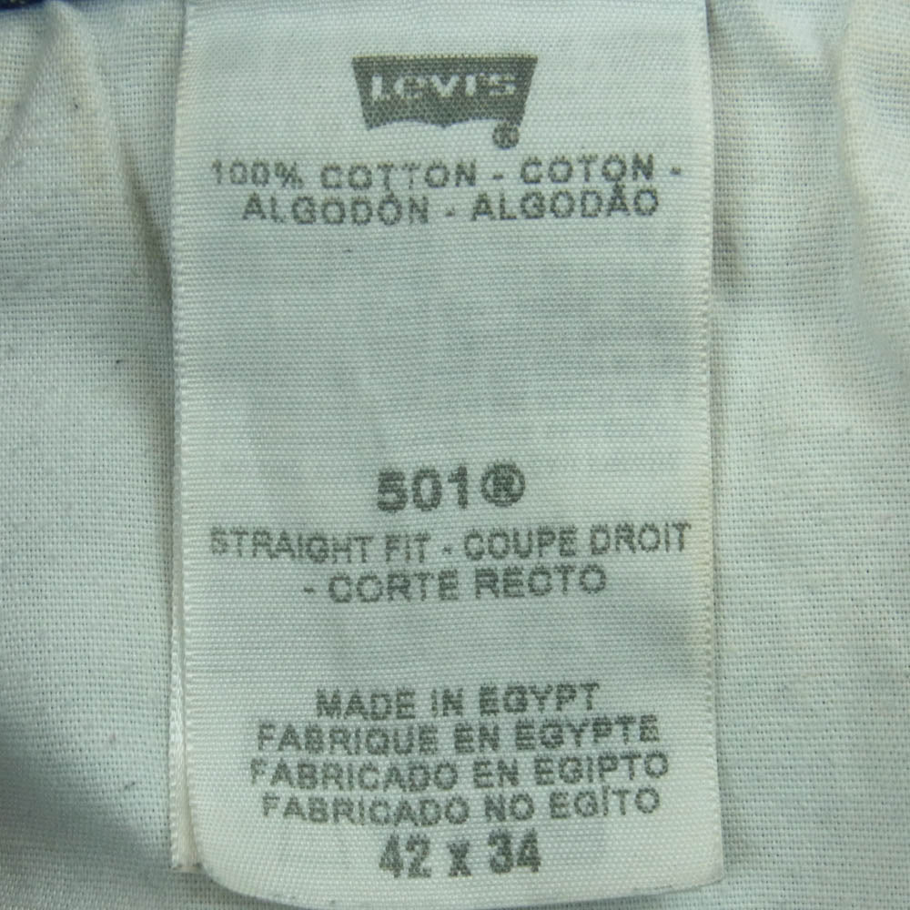 Levi's リーバイス WPL-423 501 ストレート デニム パンツ インディゴブルー系 W42 L34【中古】