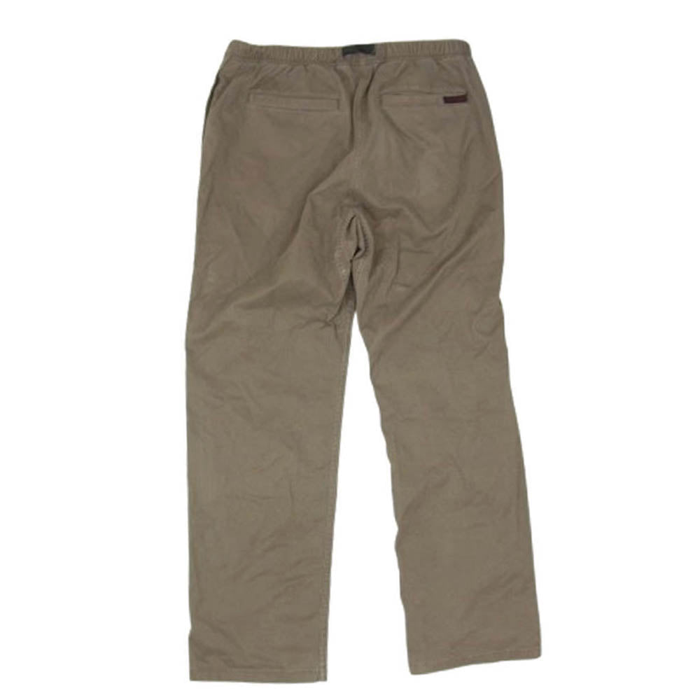 Gramicci グラミチ 2011-FDJ ストレッチコットン ベルテッド クライミング ストレート パンツ ブラウン系 XL【中古】