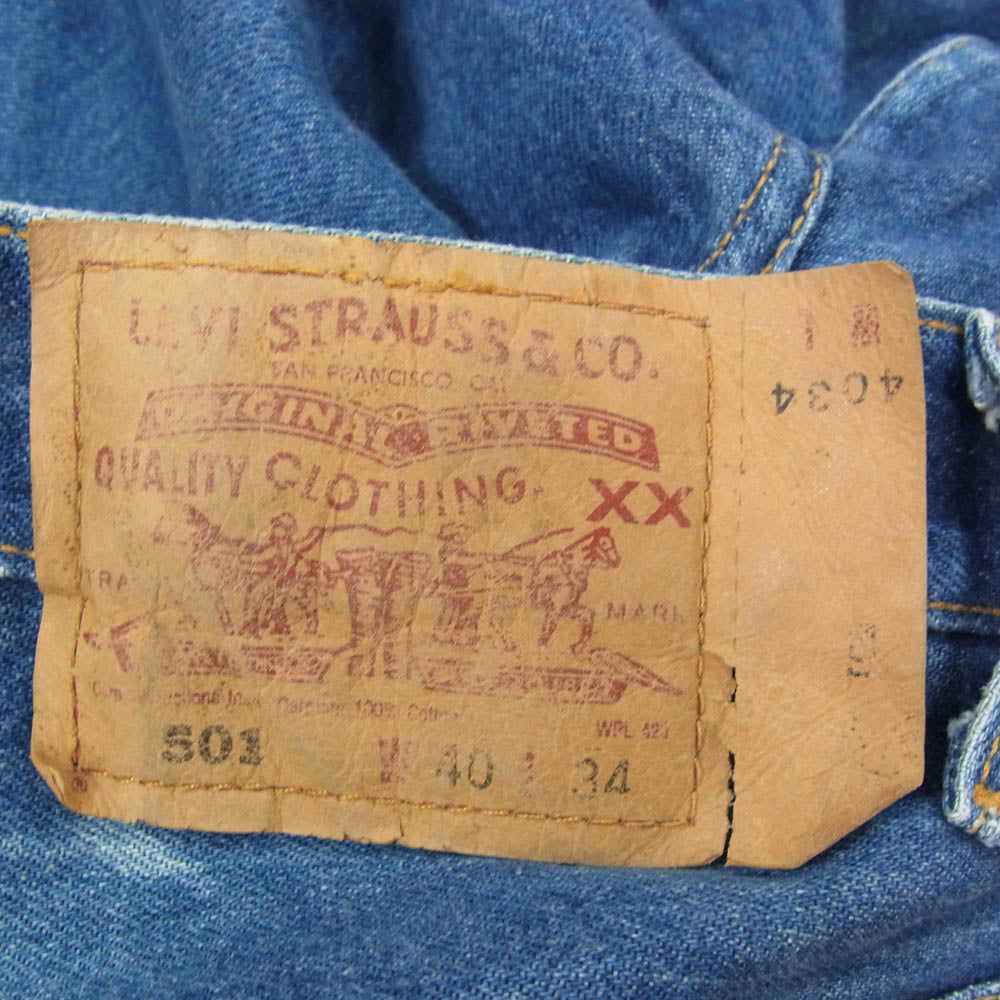 Levi's リーバイス 90s 501 ストレート デニム パンツ インディゴブルー系 40【中古】