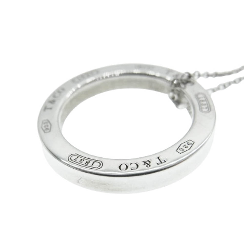 TIFFANY&Co. ティファニー 1837 サークルリング ペンダント ネックレス シルバー系【中古】