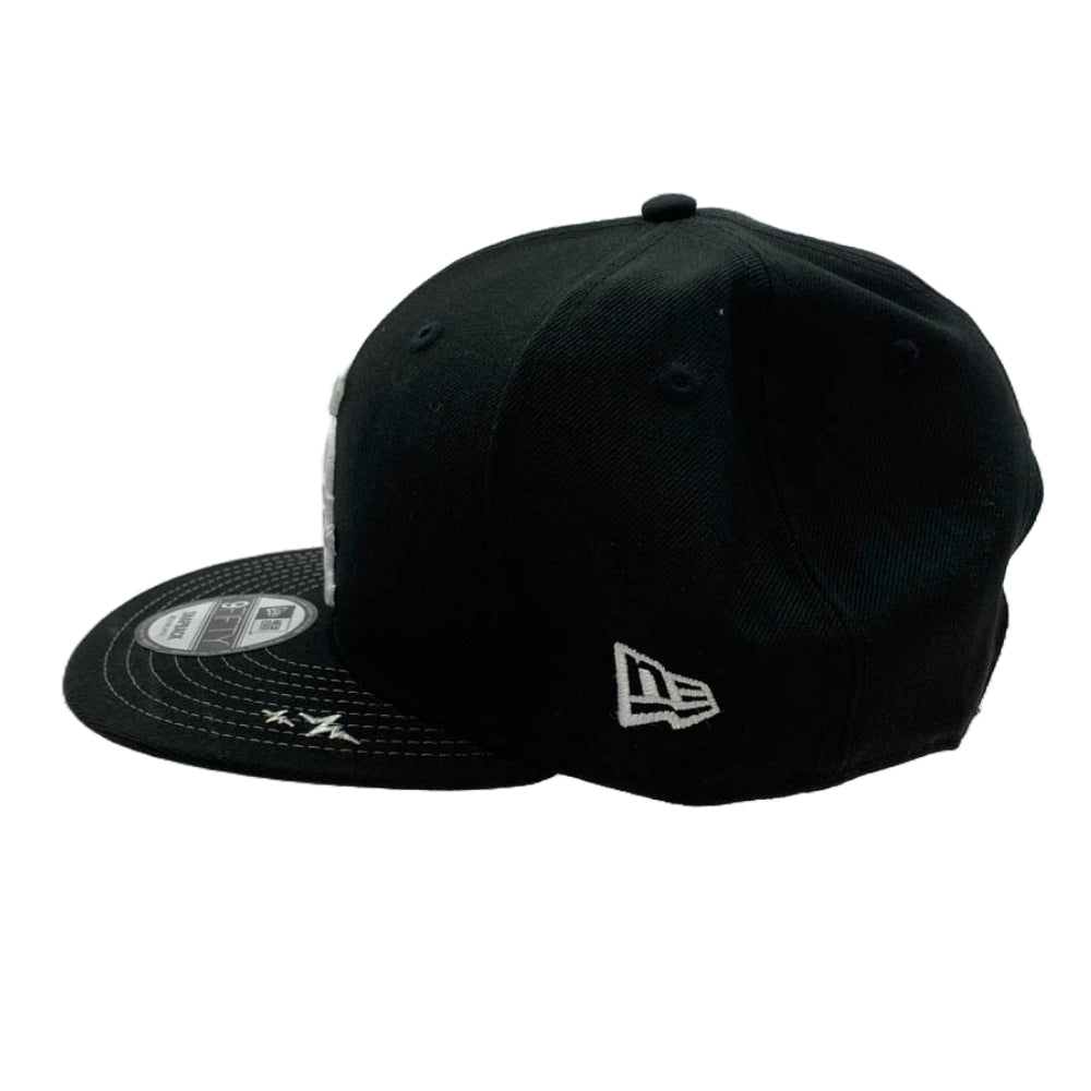 ウィズ リミテッド ×NEWERA WHITE SOX CAP ニューエラ コラボベースボールキャップ ブラック系 M【中古】