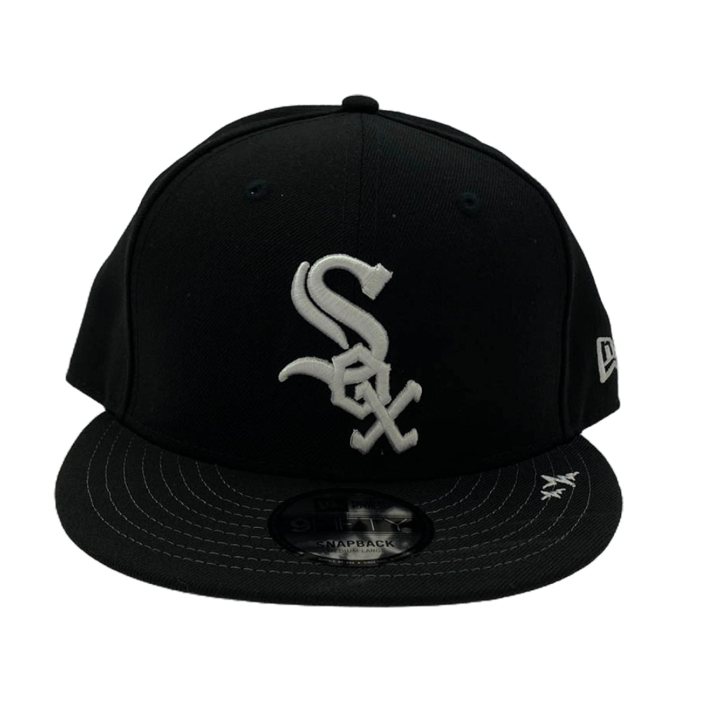ウィズ リミテッド ×NEWERA WHITE SOX CAP ニューエラ コラボベースボールキャップ ブラック系 M【中古】