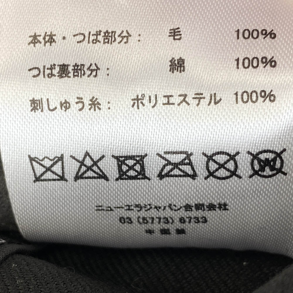 ウィズ リミテッド ×NEWERA WHITE SOX CAP ニューエラ コラボベースボールキャップ ブラック系 M【中古】