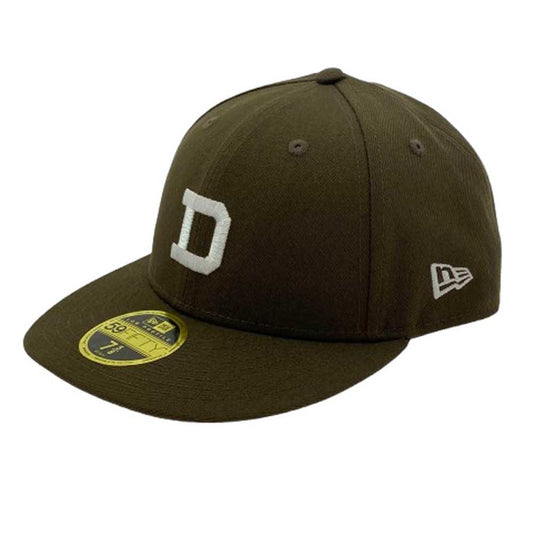 DESCENDANT ディセンダント 24SS LETTERED LP 59FIFTY NEW ERA レタード ロープロファイル 59フィフティー ニューエラキャップ 帽子 ブラウン系【美品】【中古】