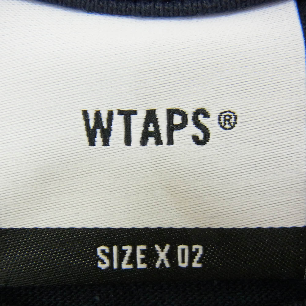 WTAPS ダブルタップス SNEAK SIGN プリント Tシャツ NAVY ネイビー系 X02【中古】