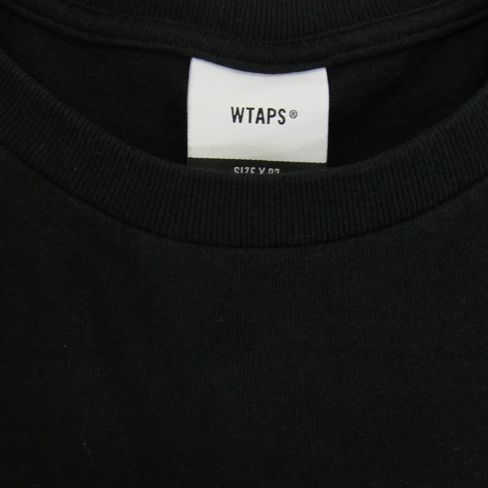 WTAPS ダブルタップス SNEAK SIGN プリント Tシャツ BLACK ブラック系 X02【中古】