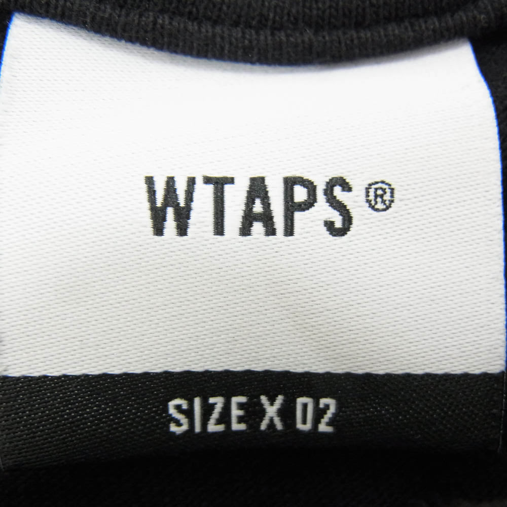 WTAPS ダブルタップス SNEAK SIGN プリント Tシャツ BLACK ブラック系 X02【中古】