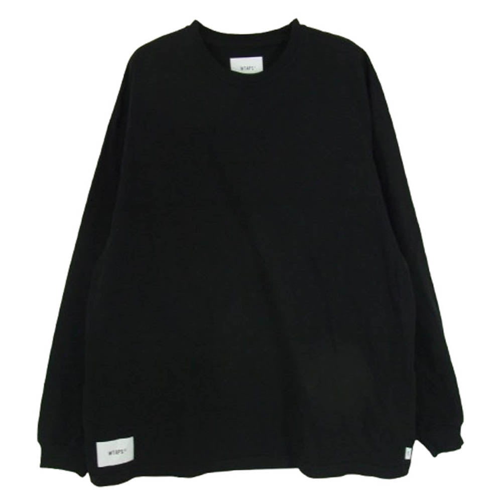 WTAPS ダブルタップス 23SS 232ATDT-CSM12 OBJ 03 / LS / COTTON. FORTLESS ロングスリーブ Tシャツ ブラック系 X03【中古】