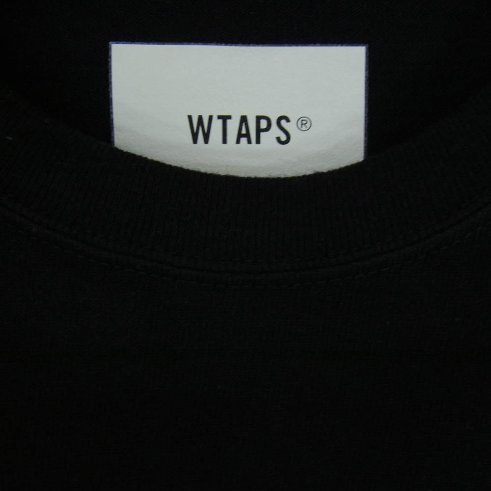 WTAPS ダブルタップス 23SS 232ATDT-CSM12 OBJ 03 / LS / COTTON. FORTLESS ロングスリーブ Tシャツ ブラック系 X03【中古】