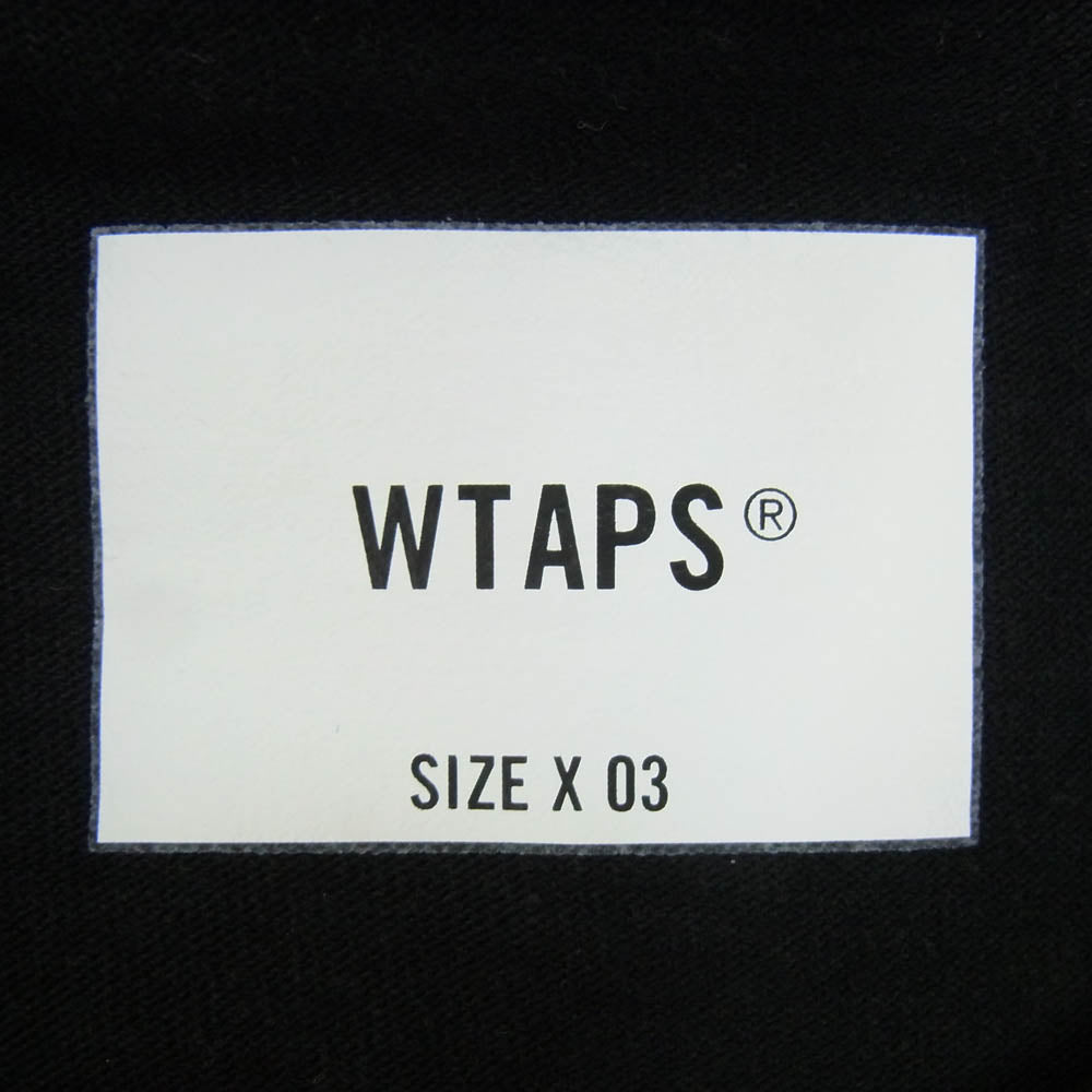 WTAPS ダブルタップス 23SS 232ATDT-CSM12 OBJ 03 / LS / COTTON. FORTLESS ロングスリーブ Tシャツ ブラック系 X03【中古】