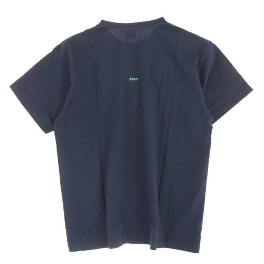 WTAPS ダブルタップス 23SS 231ATDT-STM03S WUT COTTON URBAN TERRITORY クルーネック 半袖 カットソー Tシャツ ネイビー系 02【極上美品】【中古】