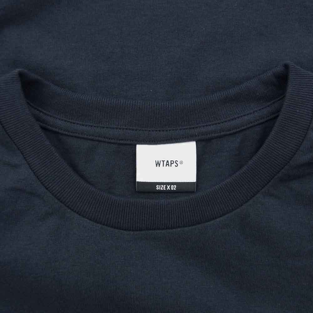 WTAPS ダブルタップス 23SS 231ATDT-STM03S WUT COTTON URBAN TERRITORY クルーネック 半袖 カットソー Tシャツ ネイビー系 02【極上美品】【中古】
