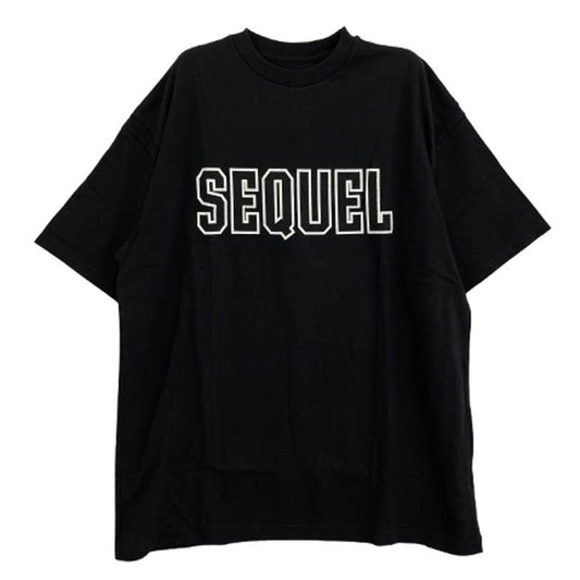 SEQUEL シークエル 23SS SQ-23SS-ST-02 T-SHIRT プリント Tシャツ BLACK ブラック系 XL【新古品】【未使用】【中古】