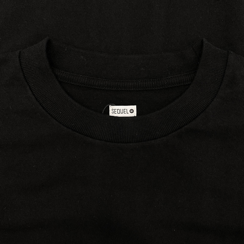 SEQUEL シークエル 23SS SQ-23SS-ST-02 T-SHIRT プリント Tシャツ BLACK ブラック系 XL【新古品】【未使用】【中古】