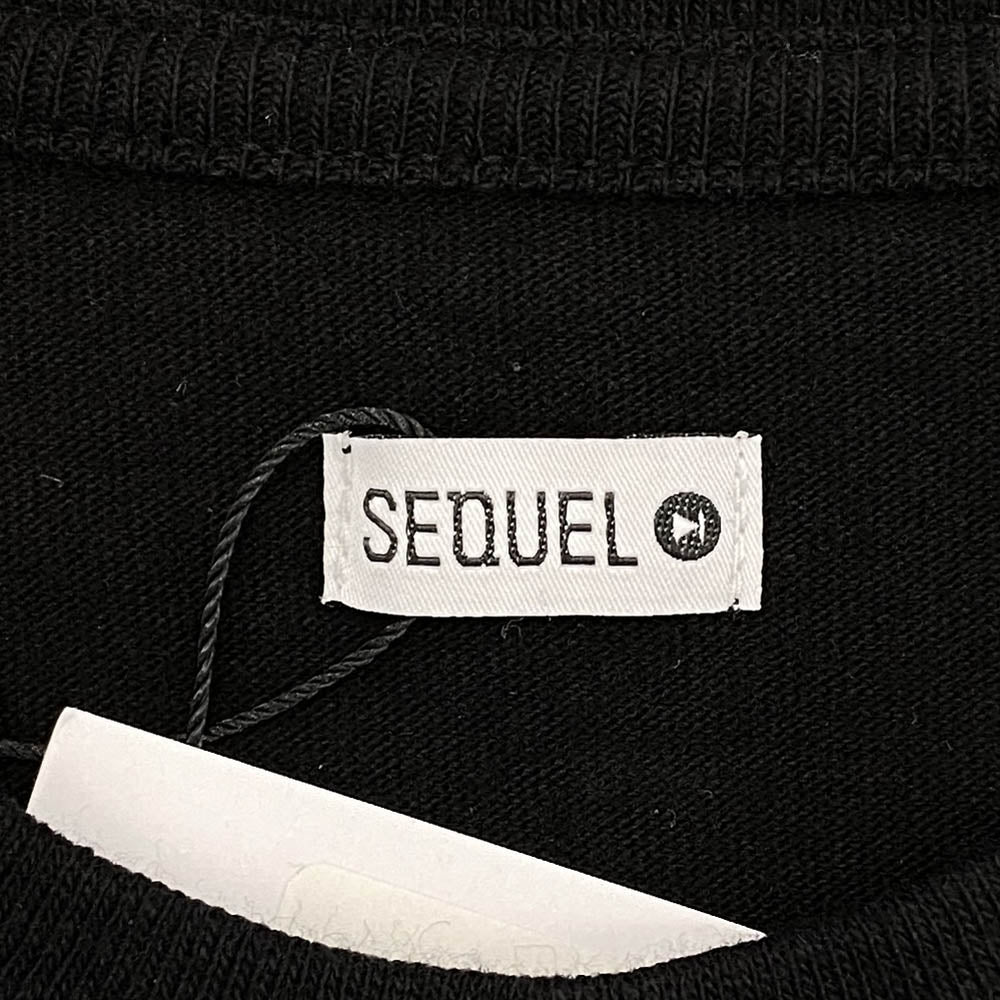 SEQUEL シークエル 23SS SQ-23SS-ST-02 T-SHIRT プリント Tシャツ BLACK ブラック系 XL【新古品】【未使用】【中古】