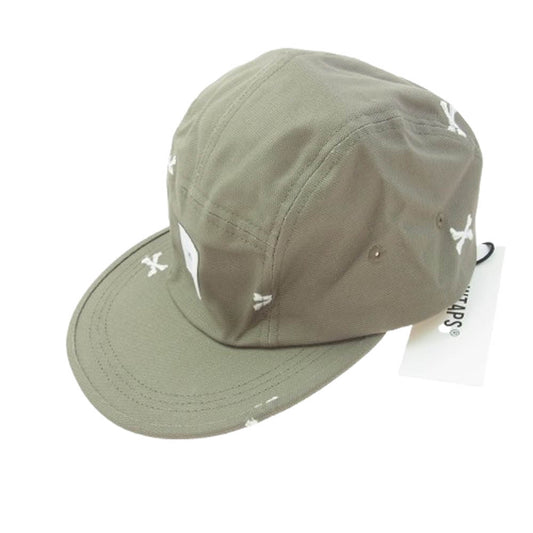 WTAPS ダブルタップス 22SS 221HCDT-HT02 T-5 02 CAP OXFORD TEXTILE オックスフォード テキスタイル クロスボーン キャップ 帽子 グレー系【新古品】【未使用】【中古】