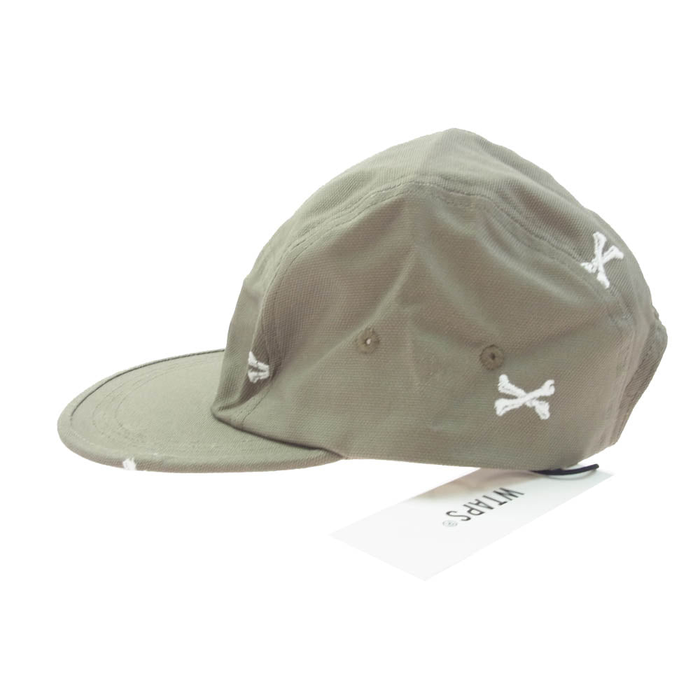 WTAPS ダブルタップス 22SS 221HCDT-HT02 T-5 02 CAP OXFORD TEXTILE オックスフォード テキスタイル クロスボーン キャップ 帽子 グレー系【新古品】【未使用】【中古】