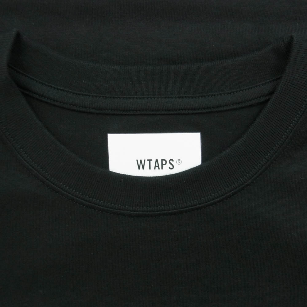 WTAPS ダブルタップス 24AW 242ATDT-CSM05 ACADEMY COTTON アカデミー コットン Tシャツ ブラック ブラック系 03【極上美品】【中古】
